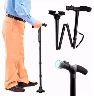 Baston Ortopedico Plegable Con Linterna